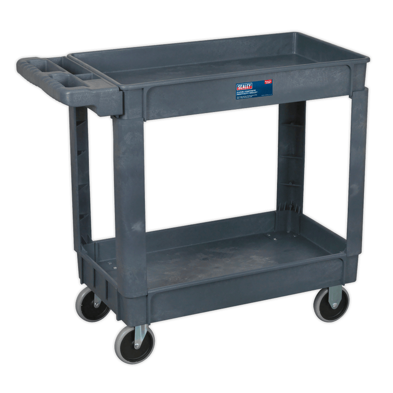 Sealey Tool Trolleys 2-Level Composite Heavy-Duty Trolley-CX202 5051747592667 CX202 - Buy Direct from Spare and Square