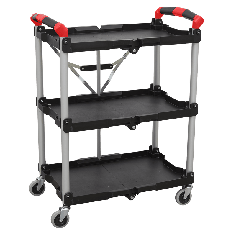Sealey Tool Trolleys 3-Level Folding Workshop Trolley-CX314 5054511633191 CX314 - Buy Direct from Spare and Square