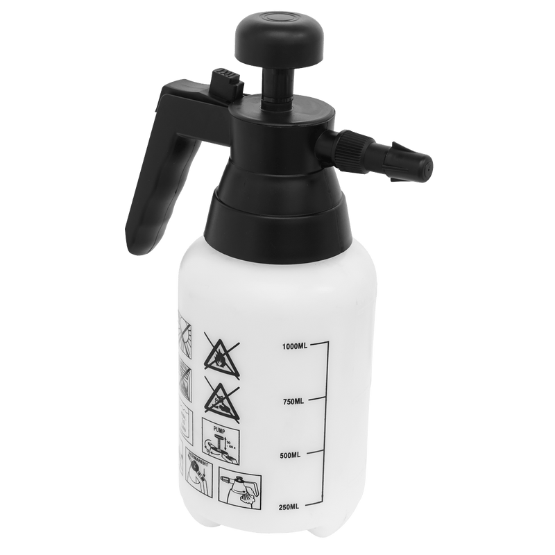 Sealey Tools & Accessories 1L Pressure Sprayer with Viton® Seals-SCSG02 5054511063059 SCSG02 - Buy Direct from Spare and Square