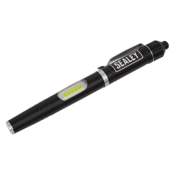 Sealey Torches 3W SMD & 1W COB LED Aluminium Penlight-LED016 5054511602685 LED016 - Buy Direct from Spare and Square