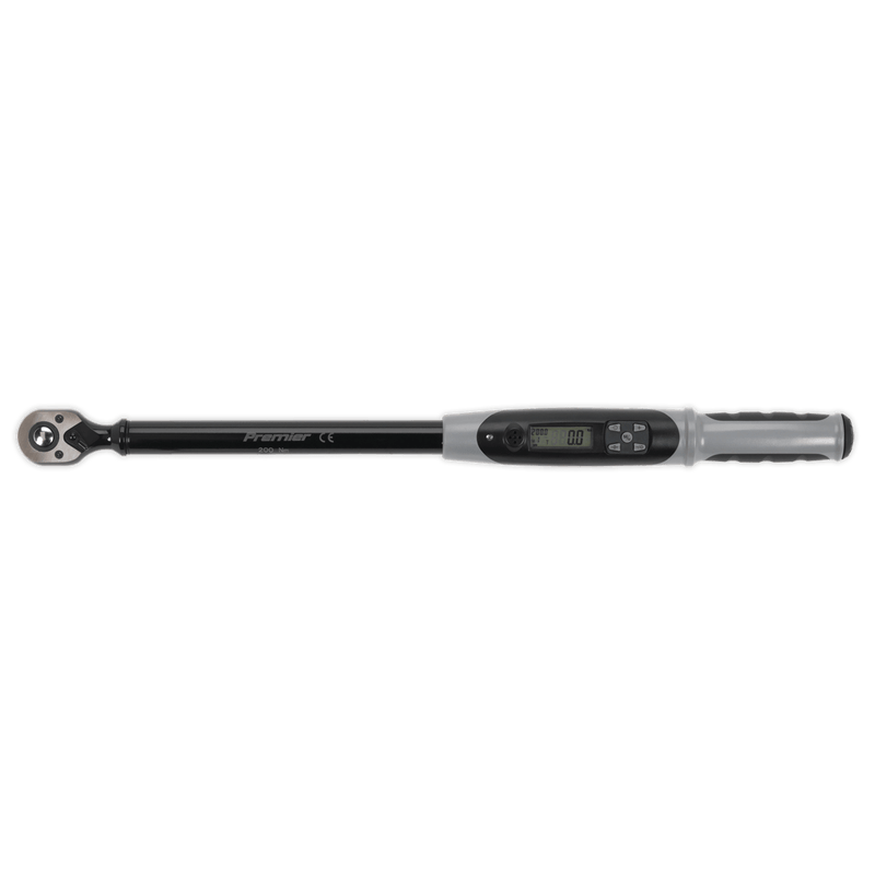 Sealey Torque Wrenches 1/2"Sq Drive Digital Torque Wrench with Angle Function 20-200Nm - Black Series-STW306B 5054511210972 STW306B - Buy Direct from Spare and Square