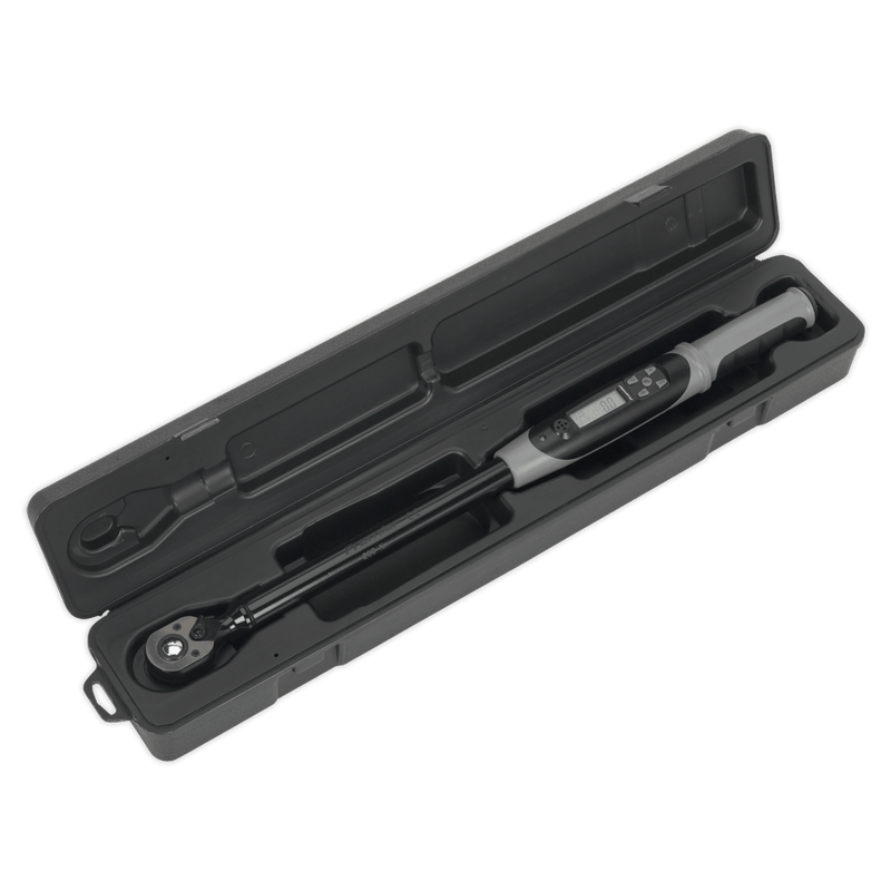 Sealey Torque Wrenches 1/2"Sq Drive Digital Torque Wrench with Angle Function 20-200Nm - Black Series-STW306B 5054511210972 STW306B - Buy Direct from Spare and Square