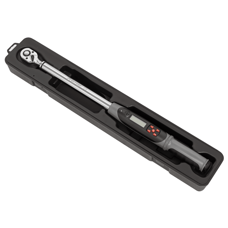 Sealey Torque Wrenches 1/2"Sq Drive Digital Torque Wrench with Angle Function 20-200Nm-STW306 5051747626928 STW306 - Buy Direct from Spare and Square