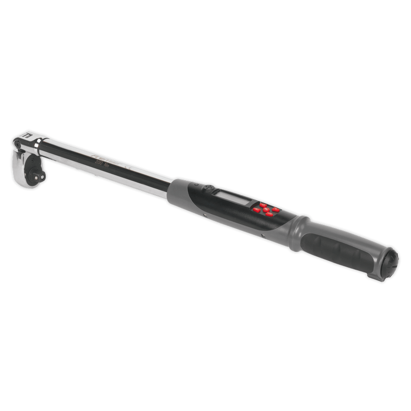 Sealey Torque Wrenches 1/2"Sq Drive Flexi-Head Digital Torque Wrench with Angle Function 20-200Nm-STW309 5051747908383 STW309 - Buy Direct from Spare and Square