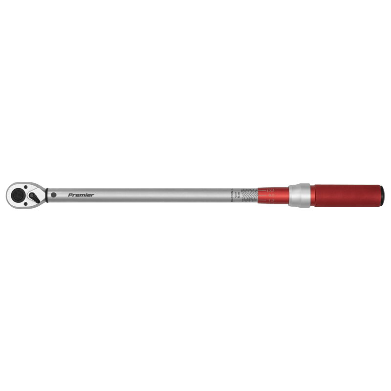 Sealey Torque Wrenches 1/2"Sq Drive Torque Wrench Micrometer Style 60-330Nm - Calibrated-STW905 5054511848823 STW905 - Buy Direct from Spare and Square