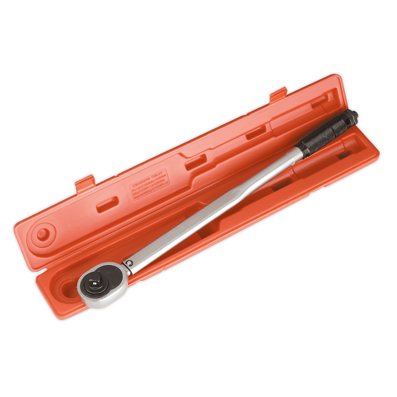 Sealey Torque Wrenches 1/2"Sq Drive Torque Wrench Micrometer Style - Calibrated-STW102 5024209108096 STW102 - Buy Direct from Spare and Square