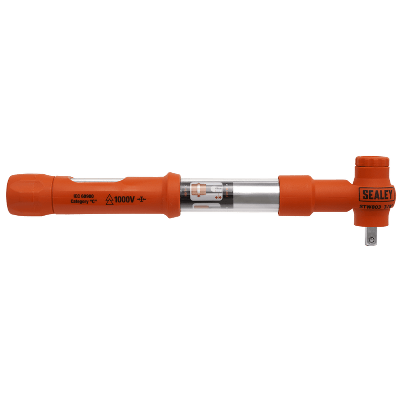 Sealey Torque Wrenches 3/8"Sq Drive Calibrated Insulated Micrometer Torque Wrench 12-60Nm-STW803 5054630152603 STW803 - Buy Direct from Spare and Square