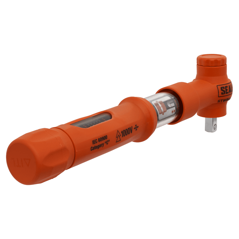 Sealey Torque Wrenches 3/8"Sq Drive Calibrated Insulated Micrometer Torque Wrench 5-25Nm-STW805 5054630152573 STW805 - Buy Direct from Spare and Square