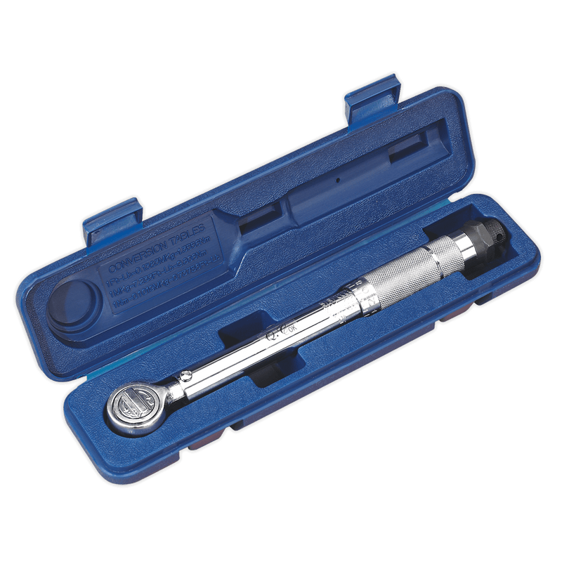 Sealey Torque Wrenches 3/8"Sq Drive Micrometer Torque Wrench-AK223 5024209096164 AK223 - Buy Direct from Spare and Square