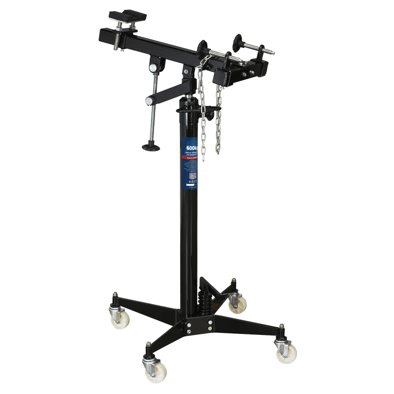 Sealey Transmission Jacks - Vertical 600kg Vertical Transmission Jack with Quick Lift-600TRQ 5024209833356 600TRQ - Buy Direct from Spare and Square