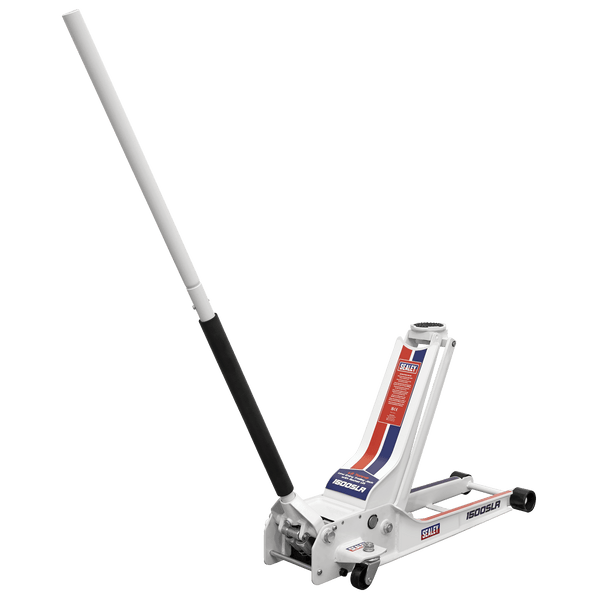 Sealey Trolley Jacks 1.5 Tonne Low Profile Trolley Jack with Rocket Lift-1500SLR 5054630287411 1500SLR - Buy Direct from Spare and Square