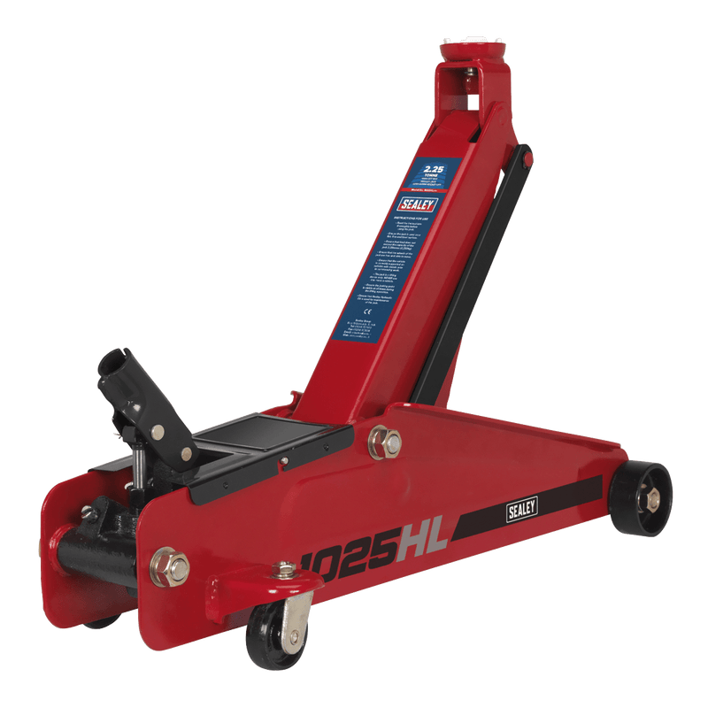 Sealey Trolley Jacks 2.25 Tonne High Lift SUV Trolley Jack with Super Rocket Lift-1025HL 5054630011481 1025HL - Buy Direct from Spare and Square