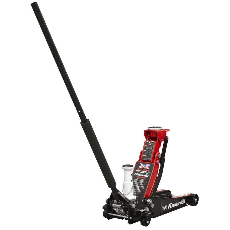 Sealey Trolley Jacks 2/3 Tonne Low Profile/High Lift Trolley Jack with Rocket Lift-3200LEHL 5054630270321 3200LEHL - Buy Direct from Spare and Square