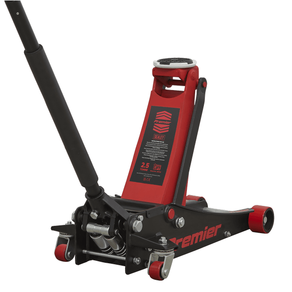 Sealey Trolley Jacks 2.5 Tonne Low Profile Trolley Jack with Rocket Lift-2501LE 5054630270963 2501LE - Buy Direct from Spare and Square