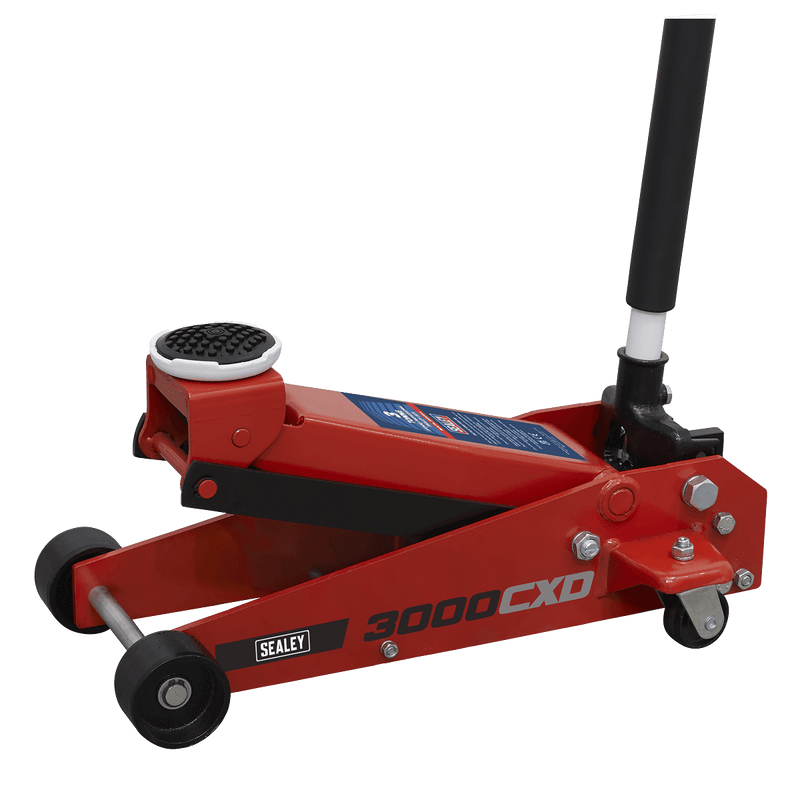Sealey Trolley Jacks 3 Tonne Trolley Jack-3000CXD 5054511691405 3000CXD - Buy Direct from Spare and Square