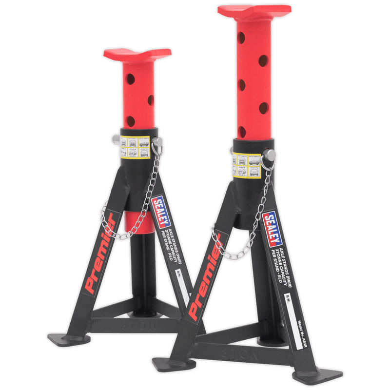 Sealey Trolley Jacks Trolley Jack 3t & Axle Stands (Pair) 3t per Stand Combo-3040ARCOMBO 5054630095627 3040ARCOMBO - Buy Direct from Spare and Square