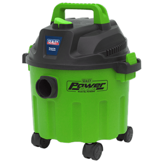 Sealey Vacuum Cleaner Sealey 1000w 10 Litre Wet and Dry Vacuum Cleaner - Green - Blower Facility PC102HV - Buy Direct from Spare and Square