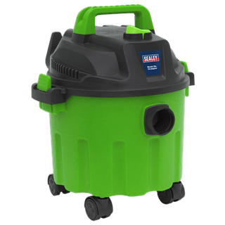 Sealey Vacuum Cleaner Sealey 1000w 10 Litre Wet and Dry Vacuum Cleaner - Green - Blower Facility PC102HV - Buy Direct from Spare and Square