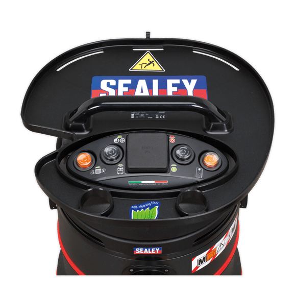 Sealey Vacuum Cleaner Sealey 1000w - Wet and Dry Vacuum - 35l - M Class- Self Clean - Use With Power Tools PC35230V - Buy Direct from Spare and Square