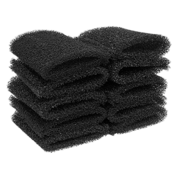 Sealey Vacuum Spares Genuine Sealey Foam Filter Pads For PC195SD Models - Pack of 10 PC195SDFF10 - Buy Direct from Spare and Square