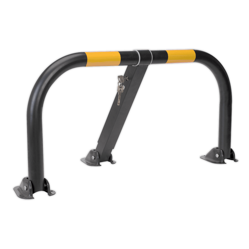 Sealey Vehicle Clamps & Barriers 3-Legged Parking Barrier with Integral Lock-PB298 5051747439269 PB298 - Buy Direct from Spare and Square