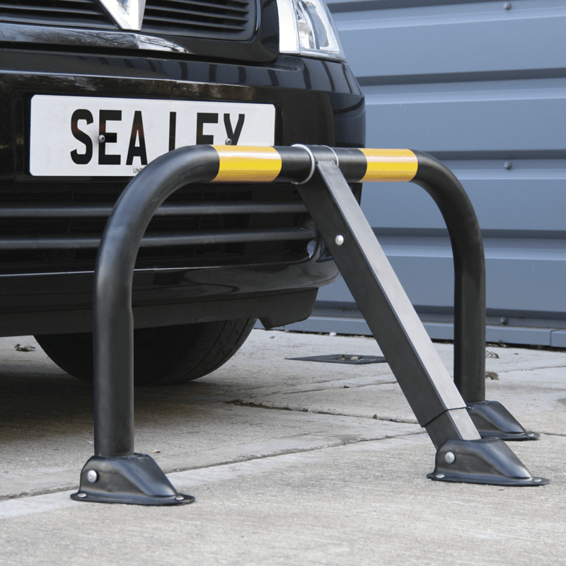 Sealey Vehicle Clamps & Barriers 3-Legged Parking Barrier with Integral Lock-PB298 5051747439269 PB298 - Buy Direct from Spare and Square
