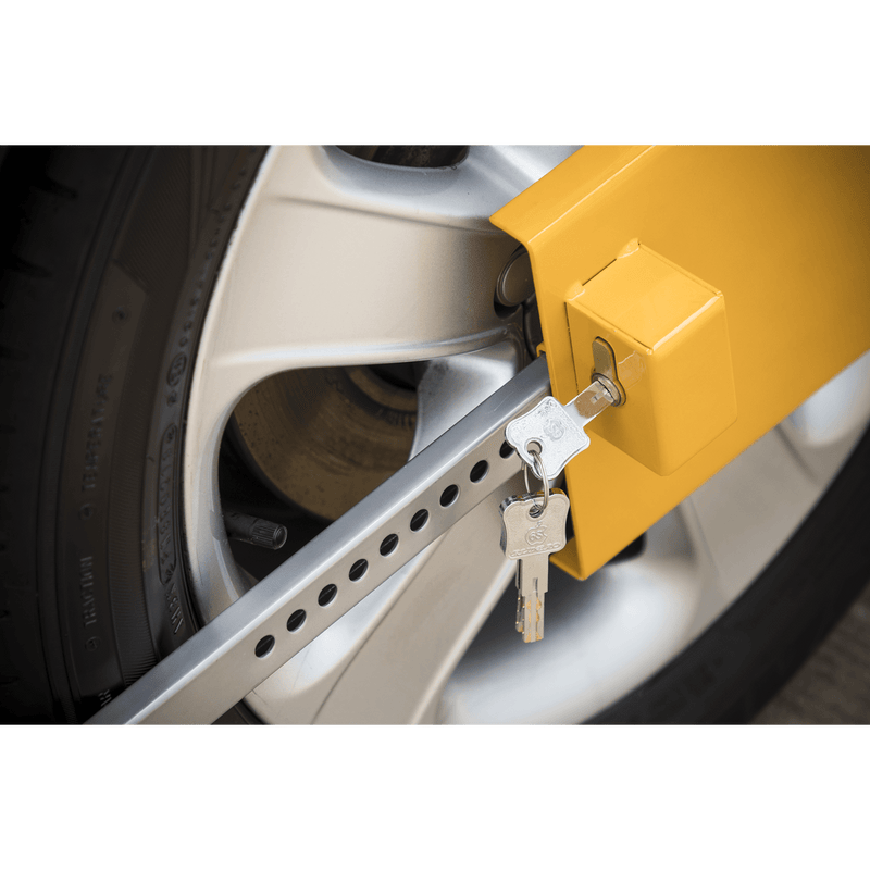 Sealey Vehicle Clamps & Barriers Wheel Clamp with Lock & Key-PB397 5054511713015 PB397 - Buy Direct from Spare and Square