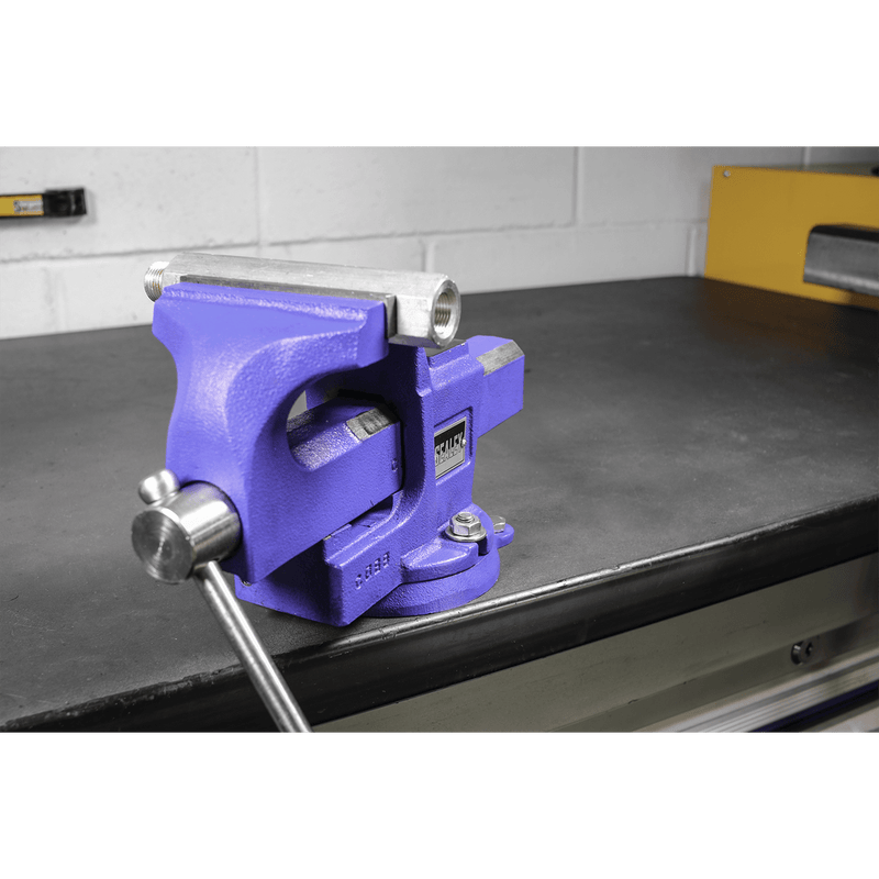 Sealey Vices 100mm Quick Action Swivel Base SG Iron Vice-QAVE100 5054511095890 QAVE100 - Buy Direct from Spare and Square