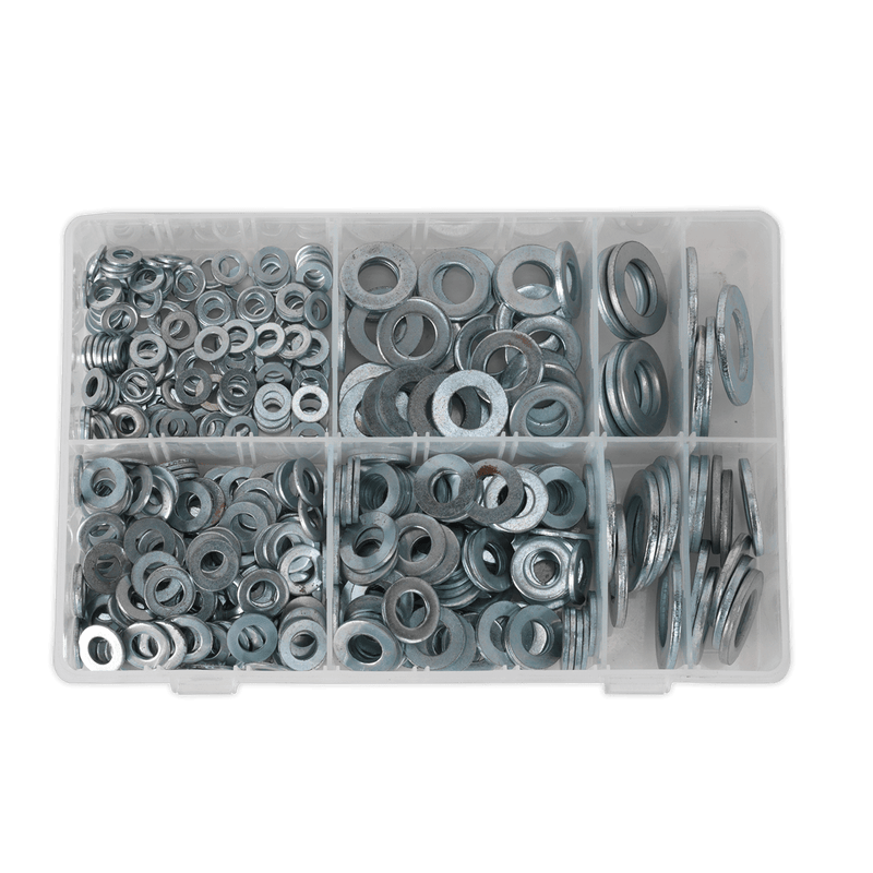 Sealey Washers 495pc Form C Flat Washer Assortment BS 4320 - M6-M24-AB056WC 5054511053364 AB056WC - Buy Direct from Spare and Square