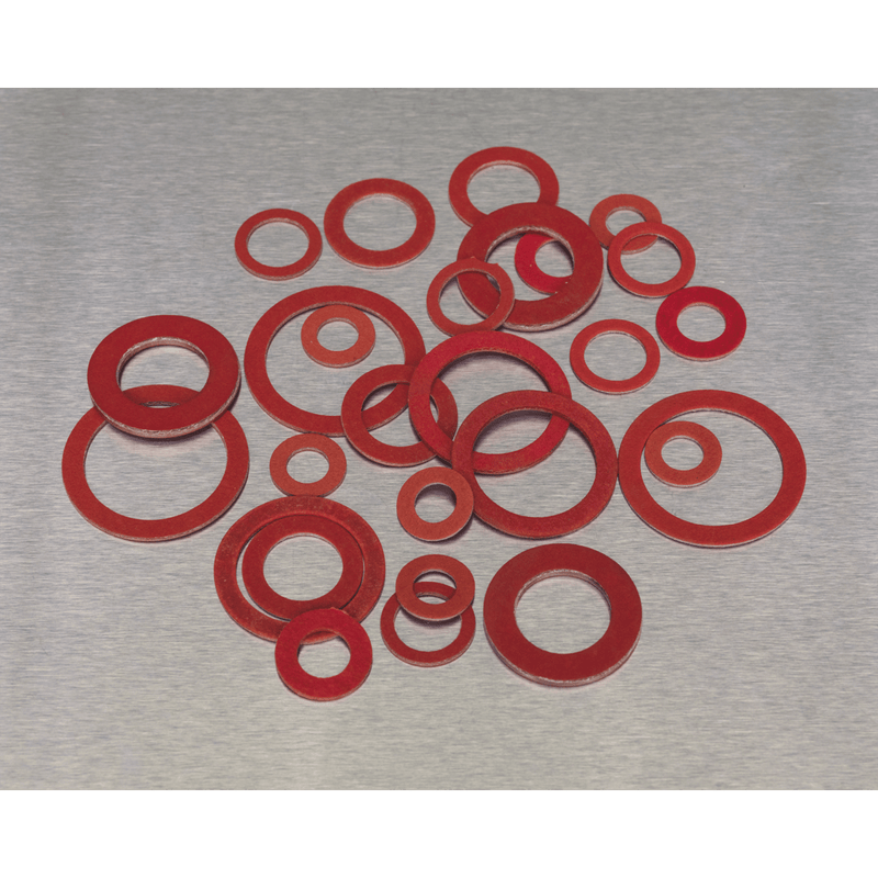 Sealey Washers 600pc Fibre Washer Assortment - Metric-AB014FW 5054511018837 AB014FW - Buy Direct from Spare and Square