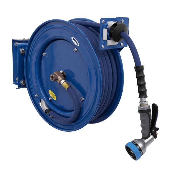 Sealey Water Hoses 15m Heavy-Duty Retractable Water Hose Reel Ø13mm ID Rubber Hose-WHR1512 5054511694321 WHR1512 - Buy Direct from Spare and Square