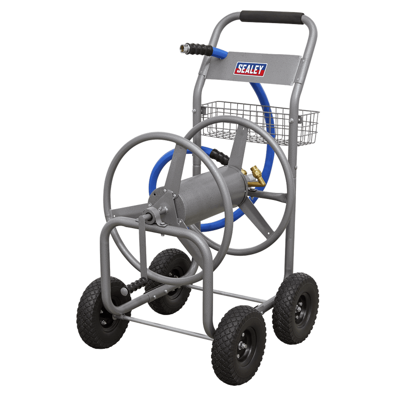 Sealey Water Hoses Heavy-Duty Hose Reel Cart with 30m Heavy-Duty Ø19mm Hot & Cold Rubber Water Hose-HRKIT30 5054630228315 HRKIT30 - Buy Direct from Spare and Square