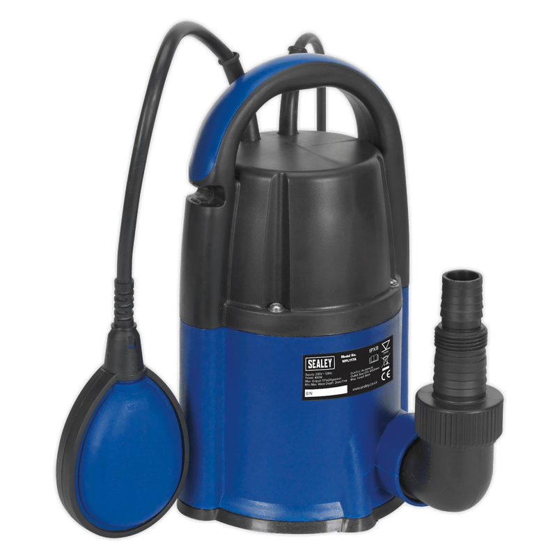 Sealey Water Pumps 117L/min Automatic Low Level 2mm Submersible Water Pump-WPL117A 5051747869042 WPL117A - Buy Direct from Spare and Square