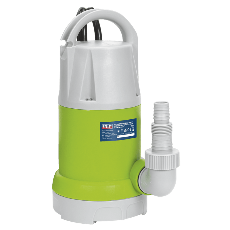Sealey Water Pumps 217L/min Automatic Submersible Clean & Dirty Water Pump-WPCD215 5054511062380 WPCD215 - Buy Direct from Spare and Square