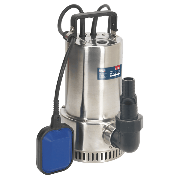 Sealey Water Pumps 250L/min Automatic Stainless Submersible Clean Water Pump-WPS250A 5051747869363 WPS250A - Buy Direct from Spare and Square