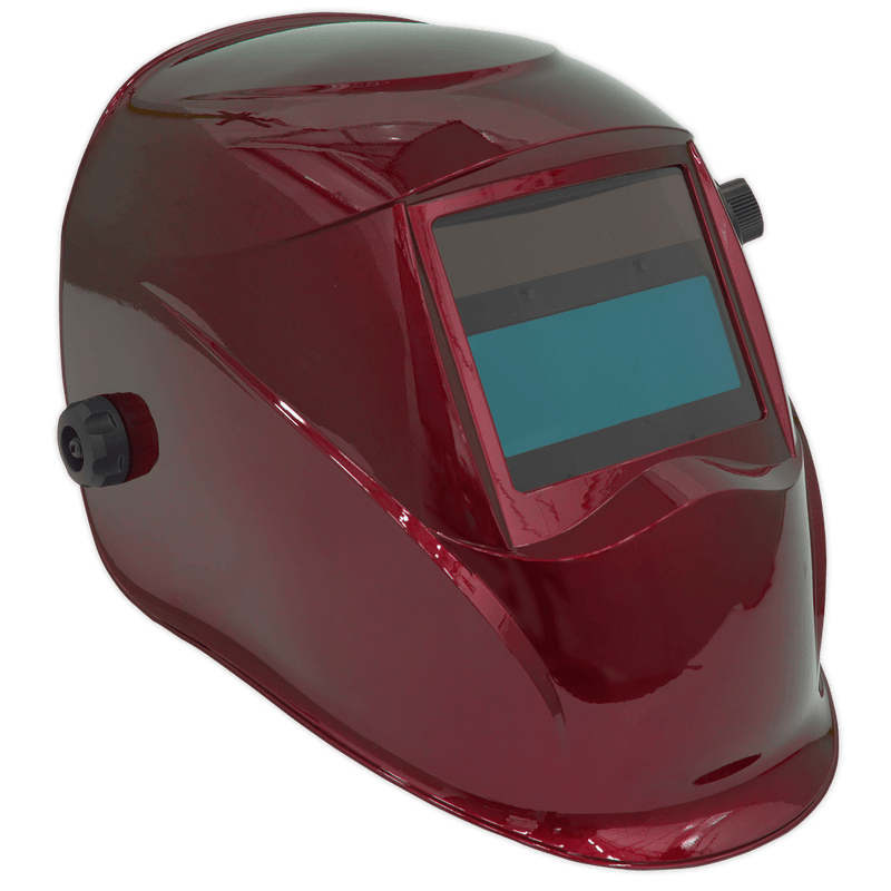 Sealey Welding Accessories Auto Darkening Welding Helmet - Shade 9-13 - Red-PWH612 5054511236675 PWH612 - Buy Direct from Spare and Square