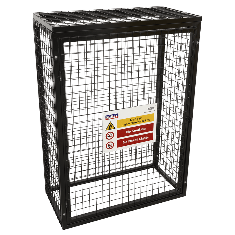 Sealey Welding Accessories Gas Cylinder Safety Cage - 3  x 19kg Cylinders-GCSC319 5054511969276 GCSC319 - Buy Direct from Spare and Square