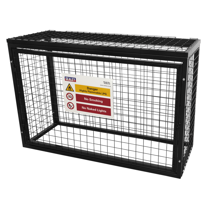 Sealey Welding Accessories Gas Cylinder Safety Cage - 4  x 19kg Cylinders-GCSC419 5054630187971 GCSC419 - Buy Direct from Spare and Square