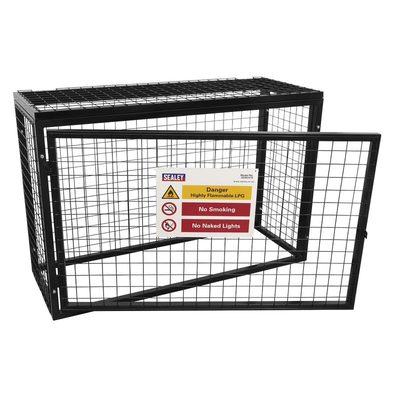 Sealey Welding Accessories Gas Cylinder Safety Cage - 4  x 19kg Cylinders-GCSC419 5054630187971 GCSC419 - Buy Direct from Spare and Square