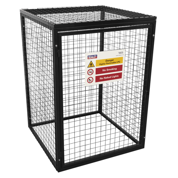 Sealey Welding Accessories Gas Cylinder Safety Cage - 4 x 47kg Cylinders-GCSC447 5054630188299 GCSC447 - Buy Direct from Spare and Square