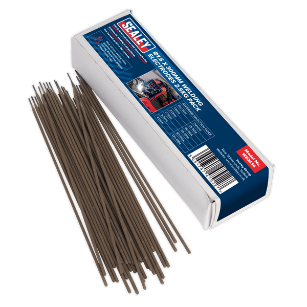 Sealey Welding Accessories Ø1.6 x 300mm Welding Electrodes 2.5kg Pack-WE2516 5051747479227 WE2516 - Buy Direct from Spare and Square