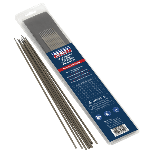 Sealey Welding Accessories Ø2 x 300mm Welding Electrode - Pack of 10-WE1020 5051747479128 WE1020 - Buy Direct from Spare and Square