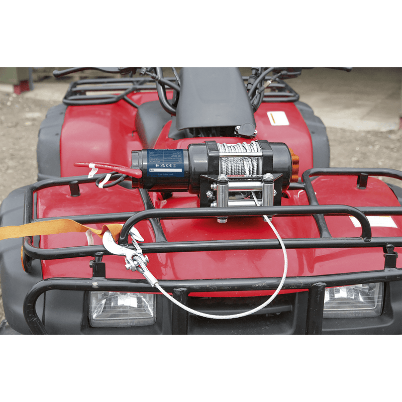 Sealey Winches 12V ATV/Quad Recovery Winch 1135kg (2500lb) Line Pull-ATV1135 5054511341560 ATV1135 - Buy Direct from Spare and Square