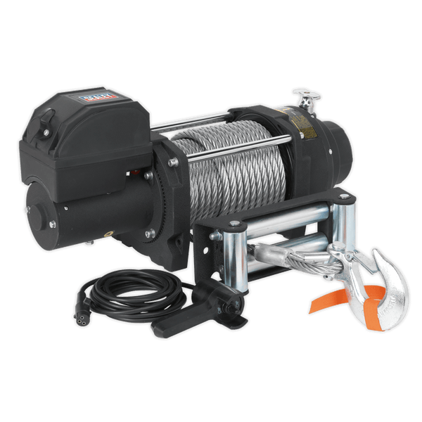 Sealey Winches 12V Industrial Recovery Winch 8180kg(18000lb) Line Pull-RW8180 5051747814141 RW8180 - Buy Direct from Spare and Square