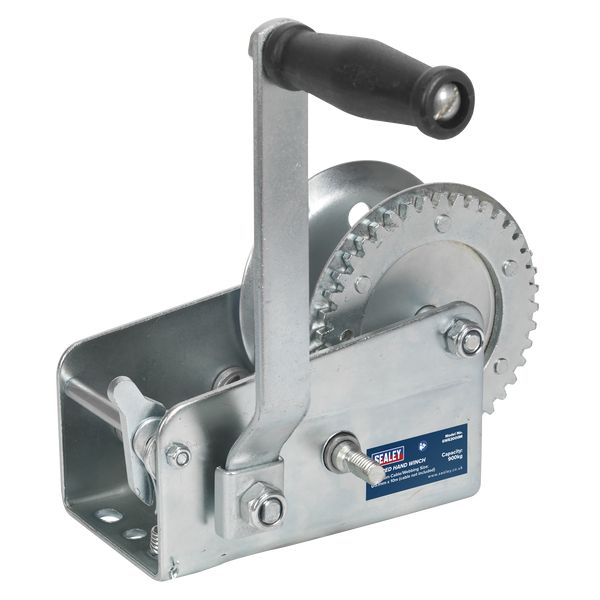 Sealey Winches 900kg Capacity Geared Hand Winch-GWE2000M 5051747772083 GWE2000M - Buy Direct from Spare and Square