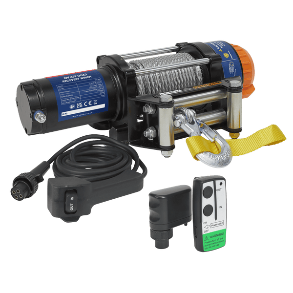 Sealey Winches ATV2040 Wireless Winch Combo Kit-ATV2040KIT 5054630252860 ATV2040KIT - Buy Direct from Spare and Square