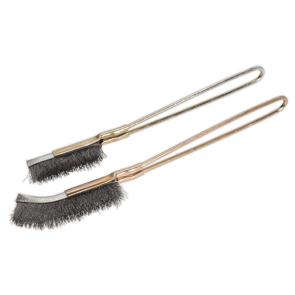 Sealey Wire Brushes 2pc Wire Brush Set-WB06 5024209624459 WB06 - Buy Direct from Spare and Square