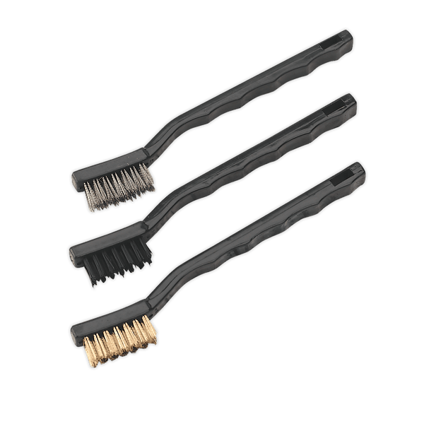 Sealey Wire Brushes 3pc Miniature Brush Set-AK9791 5024209317900 AK9791 - Buy Direct from Spare and Square