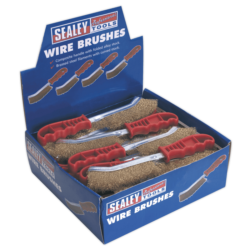 Sealey Wire Brushes General-Purpose Wire Brush - Display Box of 24-WB05DB24 5024209025416 WB05DB24 - Buy Direct from Spare and Square