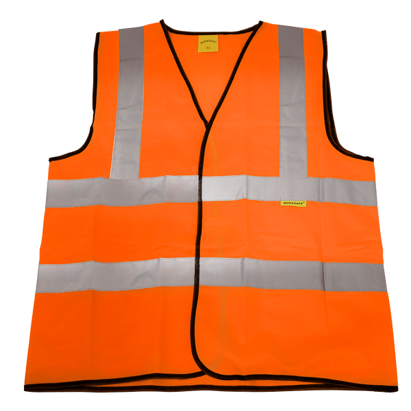 Sealey Work Clothing Hi-Vis Orange Waistcoat (Site and Road Use) - X-Large-9812XL 5055111211727 9812XL - Buy Direct from Spare and Square